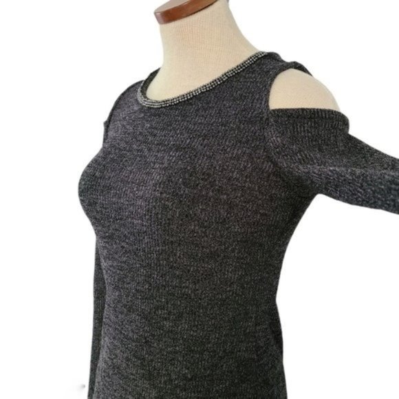 Juicy Couture Jewel Ribbed Cold Shoulder Sweatersize Small. - Picture 9 of 10